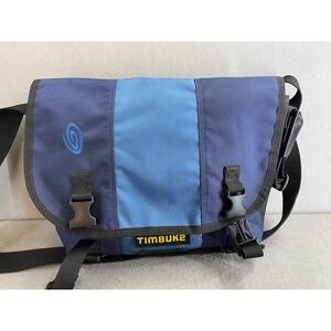 Timbuk2 Classic Messenger Bag MEDIUM Blue/Navy Ballistic Nylon Commute Crossbody